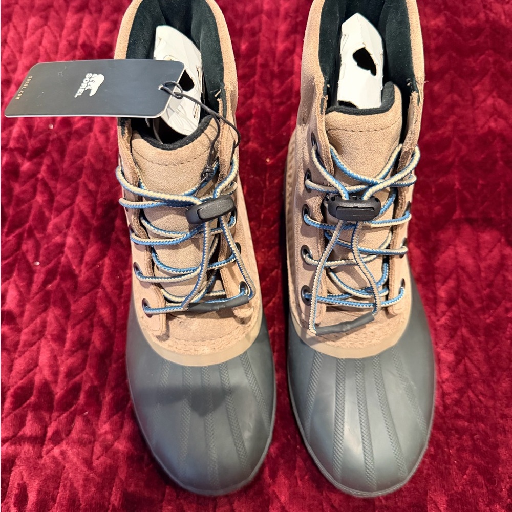 Sorel Tan and Black Waterproof Boots